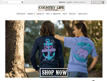 Tablet Screenshot of countrylifeoutfitters.com